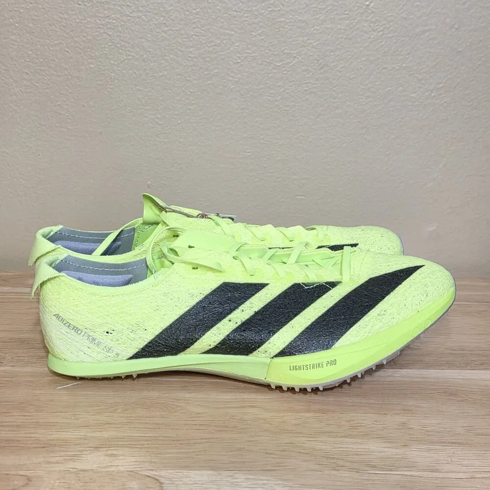 Adidas Adizero Prime SP 3 Strung Track Spikes Lucid Lemon IH5800 Men's Size 6.5
